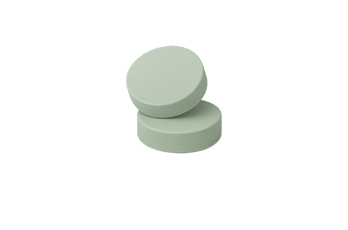 Two red finasteride pills