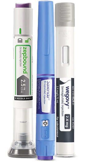 Zepbound, Saxenda, and Wegovy weight loss pens