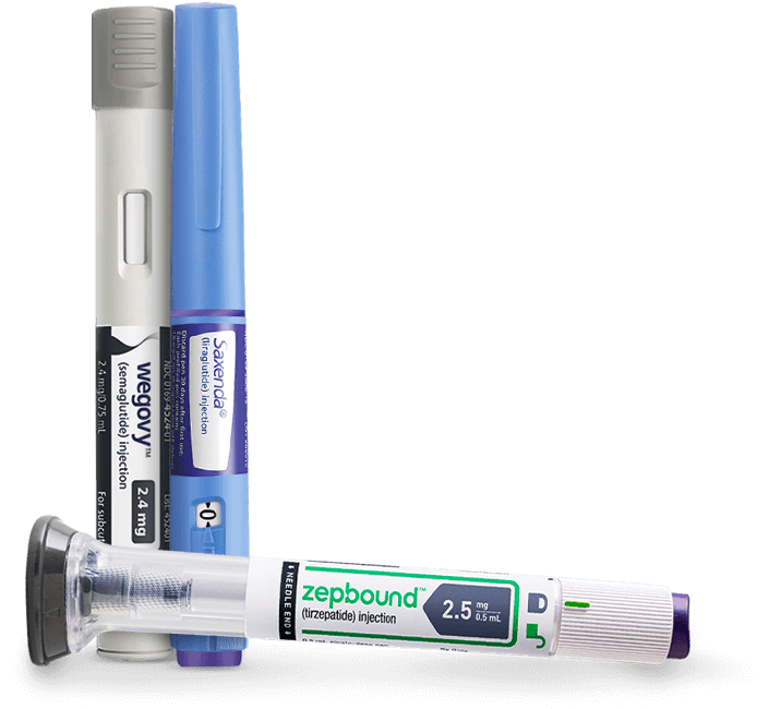 Zepbound, Saxenda, and Wegovy weight loss pens